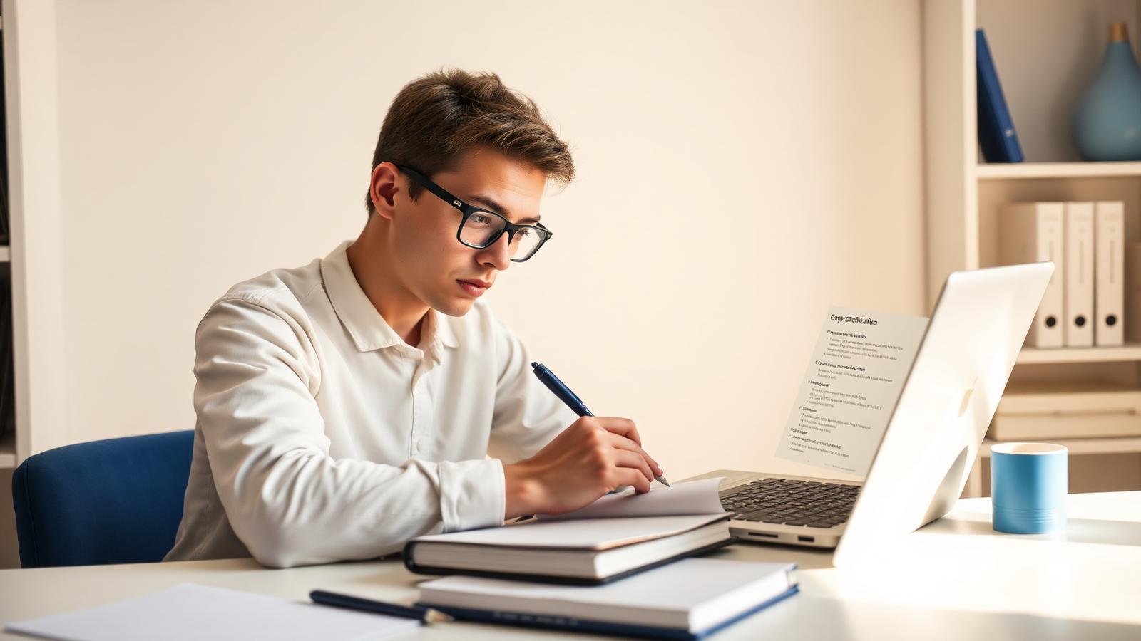A scholar working through structured research curriculum